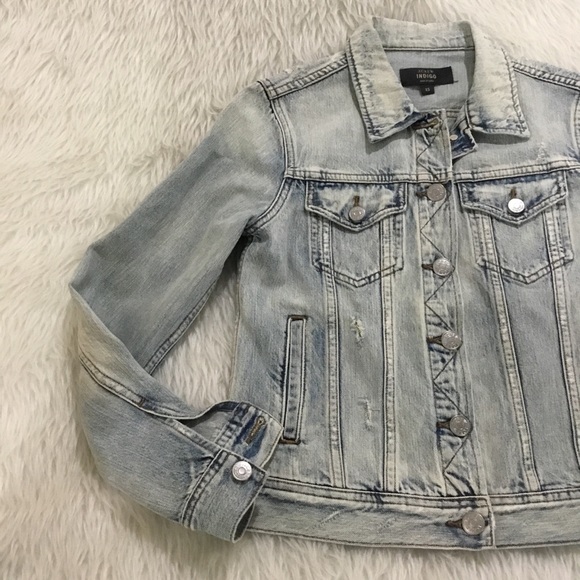 J. Crew Jackets & Blazers - J.crew indigo distressed denim jacket